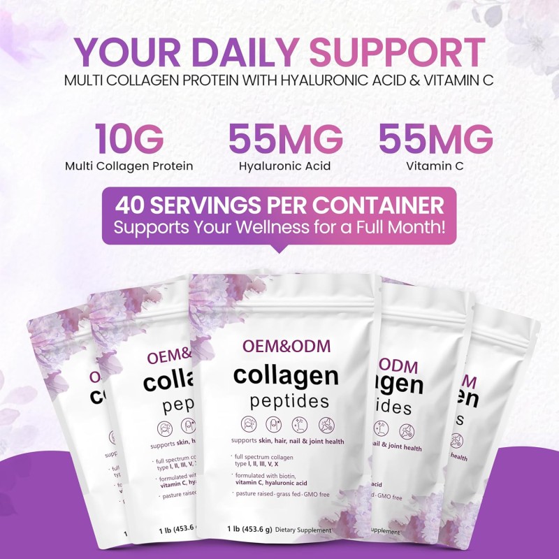 Collagen Peptides Powder Manufacturer - OEM Hydrolyzed Multi Collagen Skin