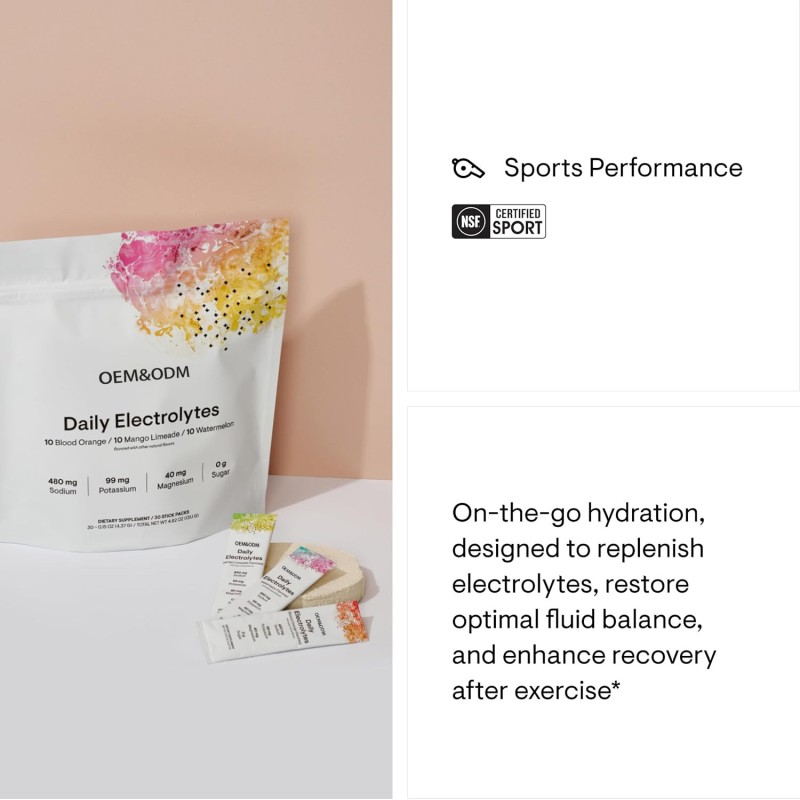 Electrolyte Powder Manufacturer - OEM Hydration Sports Drink Vitamins