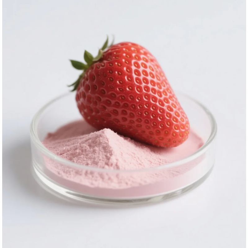 Strawberry Juice Powder Factory - OEM Natural Concentrate Freeze Dried