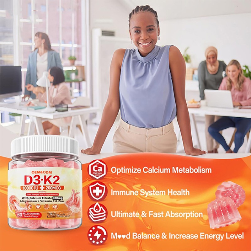 Calcium Softgels Manufacturer - OEM Magnesium Vitamin D3 K2 B12