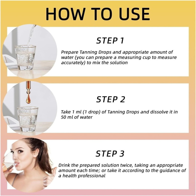 Sunless Tanning Drops Manufacturer - OEM Self Tan Face Beta-carotene