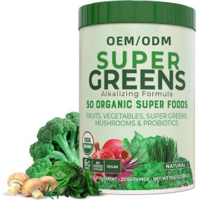 Super Greens Powder Factory - OEM Natural Plant Veggie Superfood