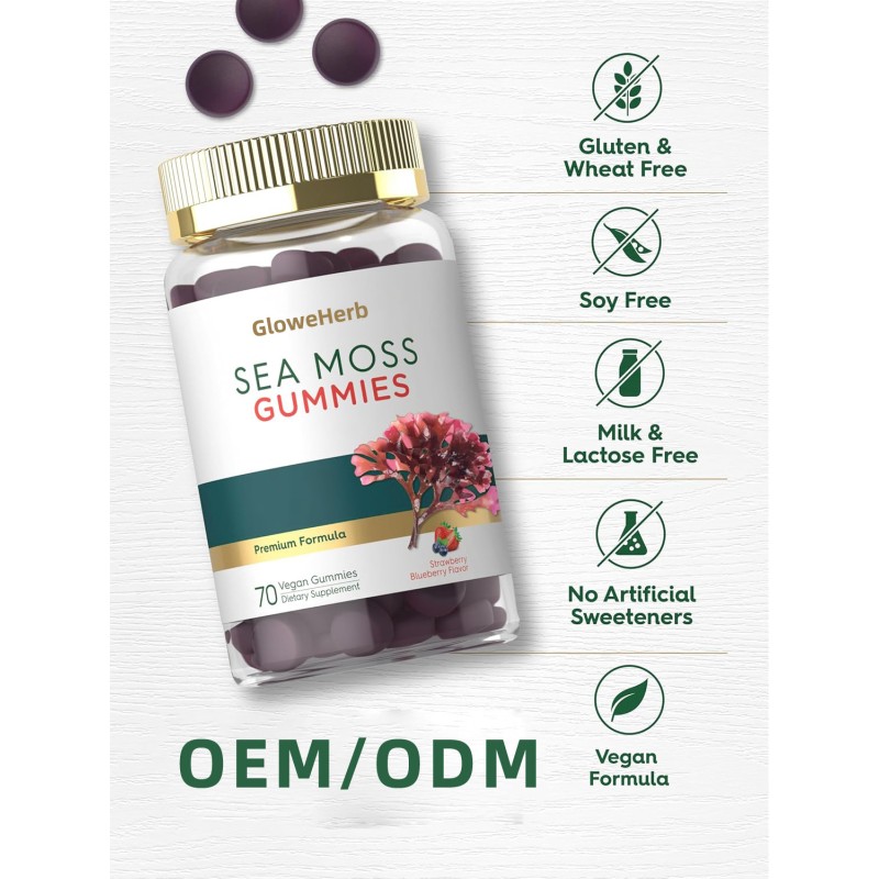Sea Moss Gummies Factory - OEM Vegan Healthcare Supplement