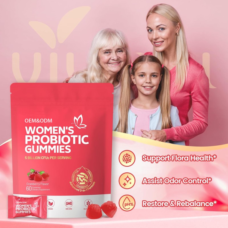 Female Booster Gummy Supplier - OEM PMS Balance Relief Women