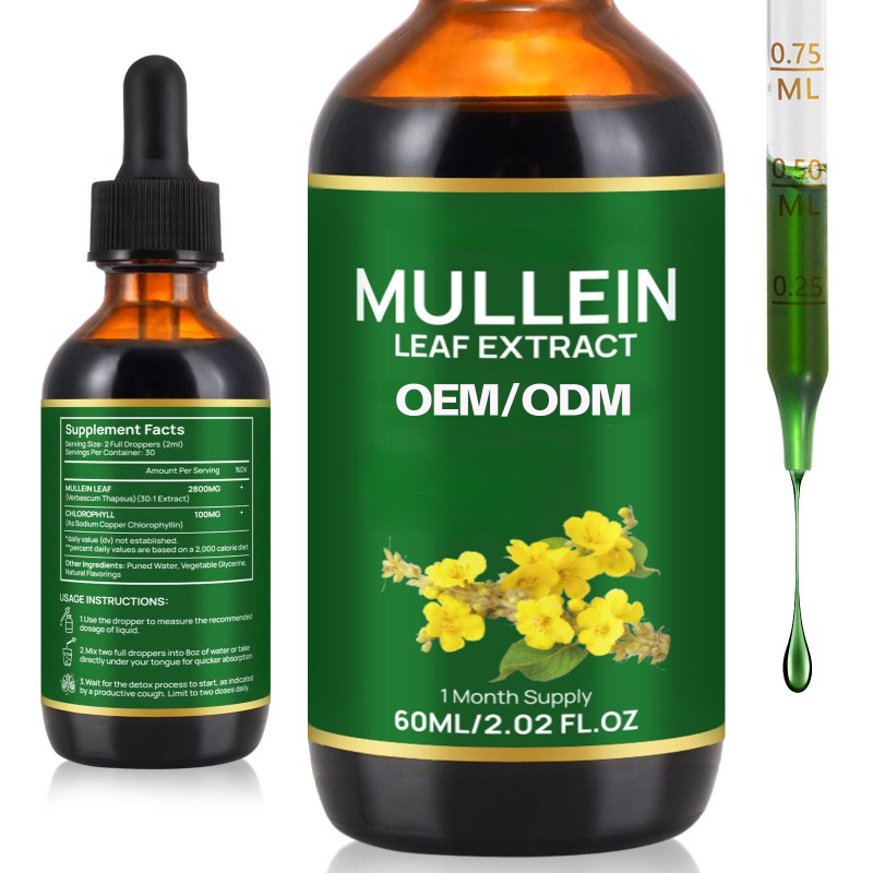 Mullein Leaf Drops Factory - OEM Respiratory Health Lung Support