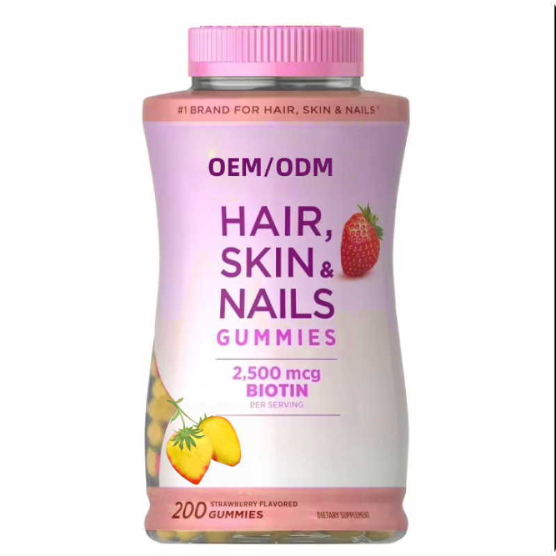 Hair Skin Nails Gummies Factory - OEM Biotin Vitamins Women Supplement