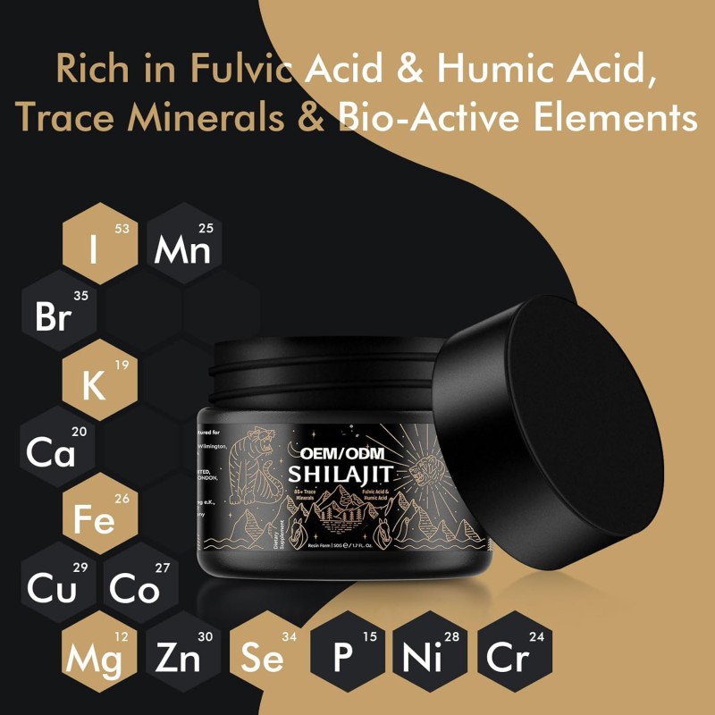 Shilajit Resin Factory - OEM Rich Minerals Trace Elements Pure
