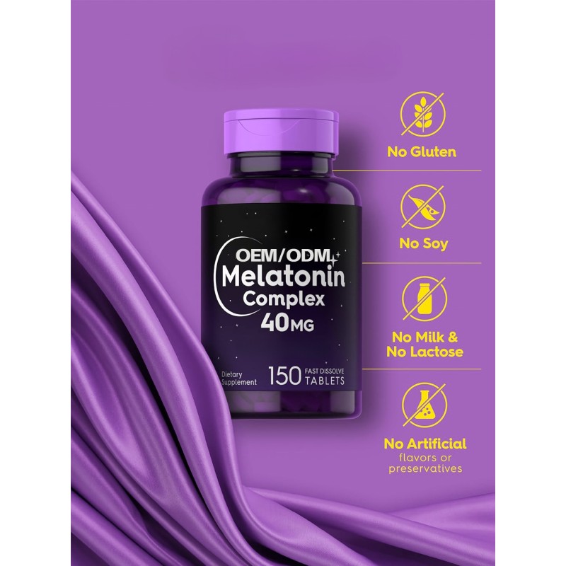 Melatonin Tablets Supplier - OEM 5mg Chewable Sleep Supplement 60pcs
