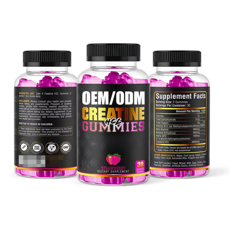 Creatine HCL Gummies Manufacturer - OEM Sports Chewable Muscle Strength