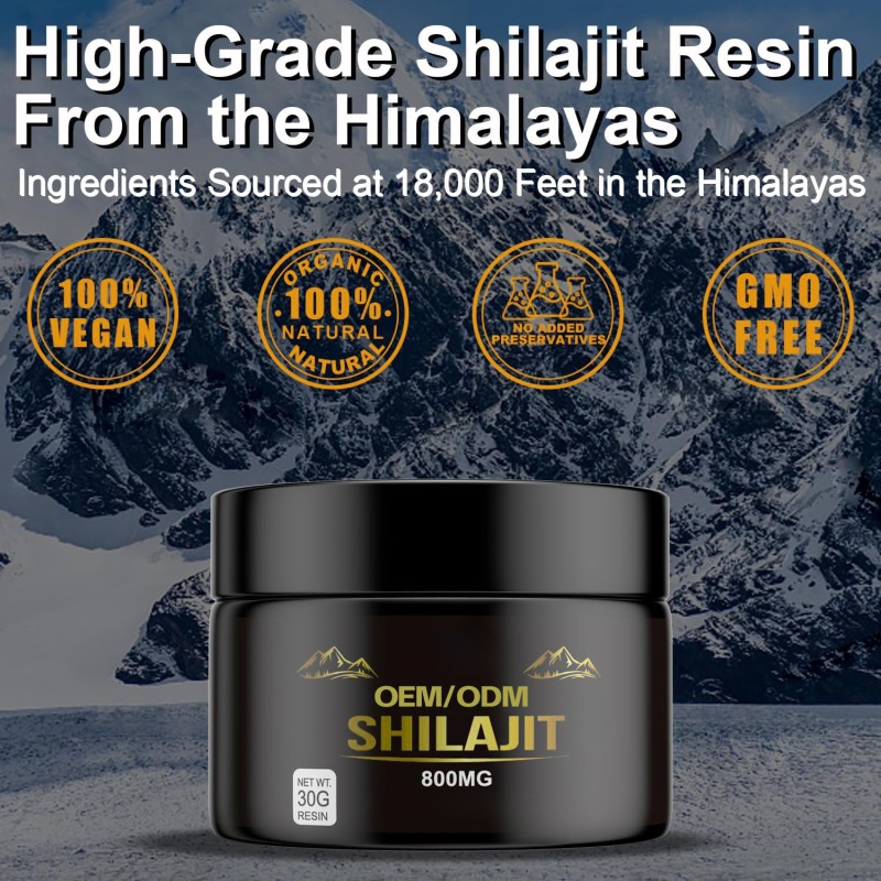 Shilajit Supplement Supplier - OEM 60 Count All-in-One Synergy Blend