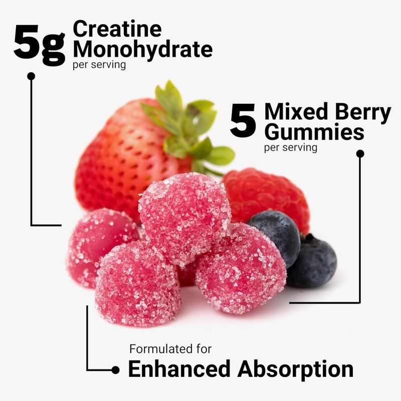 Creatine Gummies Manufacturer - OEM Sugar Free 5000mg Muscle Strength