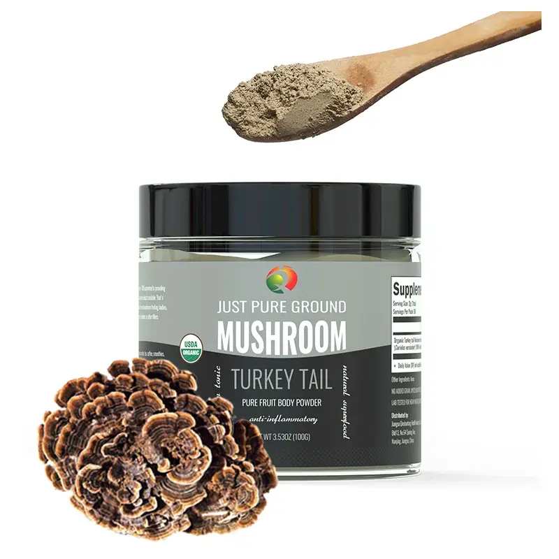 Qinshantang Private Label Turkey Tail Mushroom Extract Powder Turkey Tail Mushroom Powder Turkey Tail Mushroom Extract