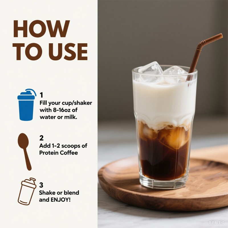 Private Label OEM Bulk  20g Protein Organic Lion's Mane Mushroom Protein Coffee Powder for Focus