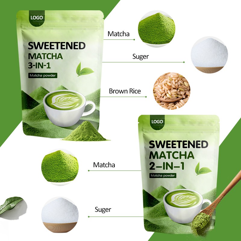 AMULYN Private Label 3 In1 Matcha Latte Wholesale Price Sweet Matcha Organic Pure Matcha Powder for Latte