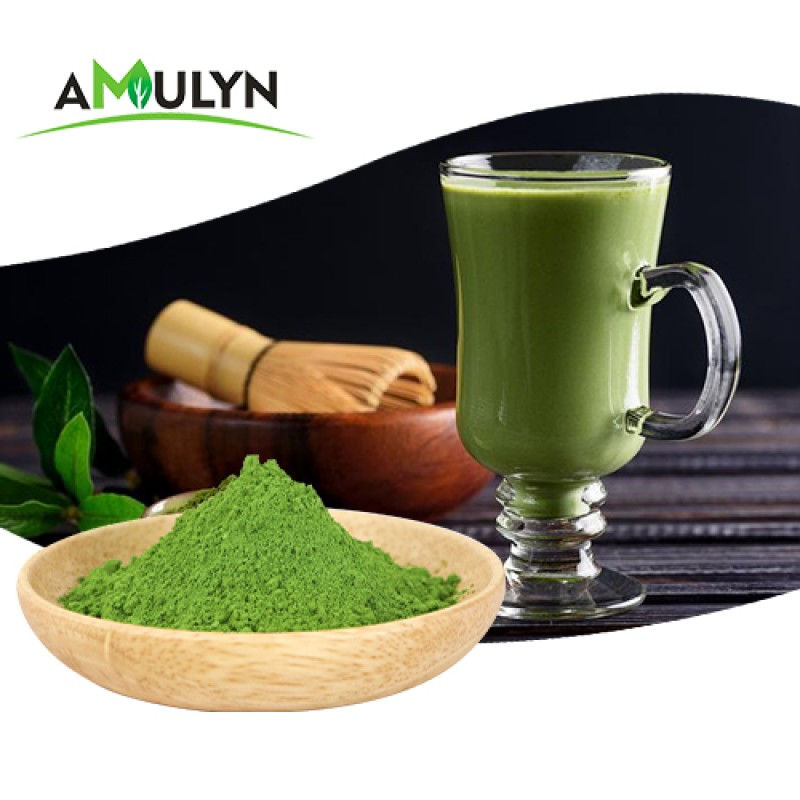 AMULYN Manufacturers Supply 100% Pure Oem Green Tea Powder for Matcha Drinks Powder