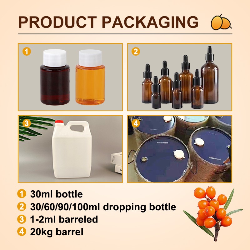 100% Pure Sea Buckthorn Seed Fruit Oil CO2 Omega 7 Sea Buckthorn Oil