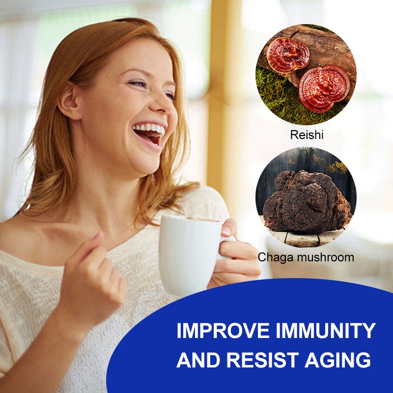 AMULYN Cold Brew Coffee Powder Neutral-Tasting Arabicabi Blue Mountain Mushroom Manufacturer Supplied in Bag Packaging