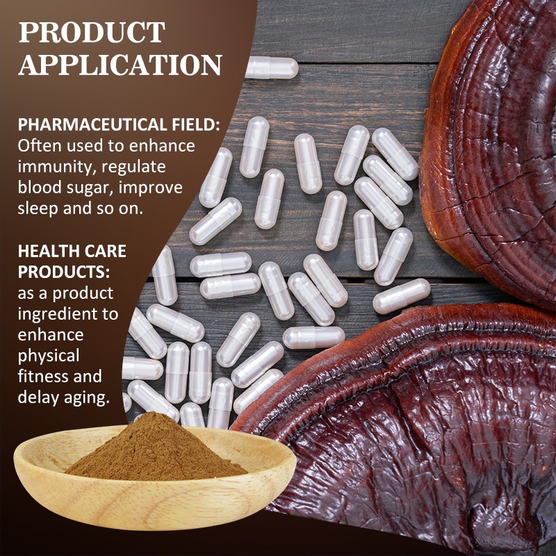 AMULYN Wholesale Natural Supplements Ganoderma Lucidum Extract 30% Polysaccharide Reishi Mushroom Powder