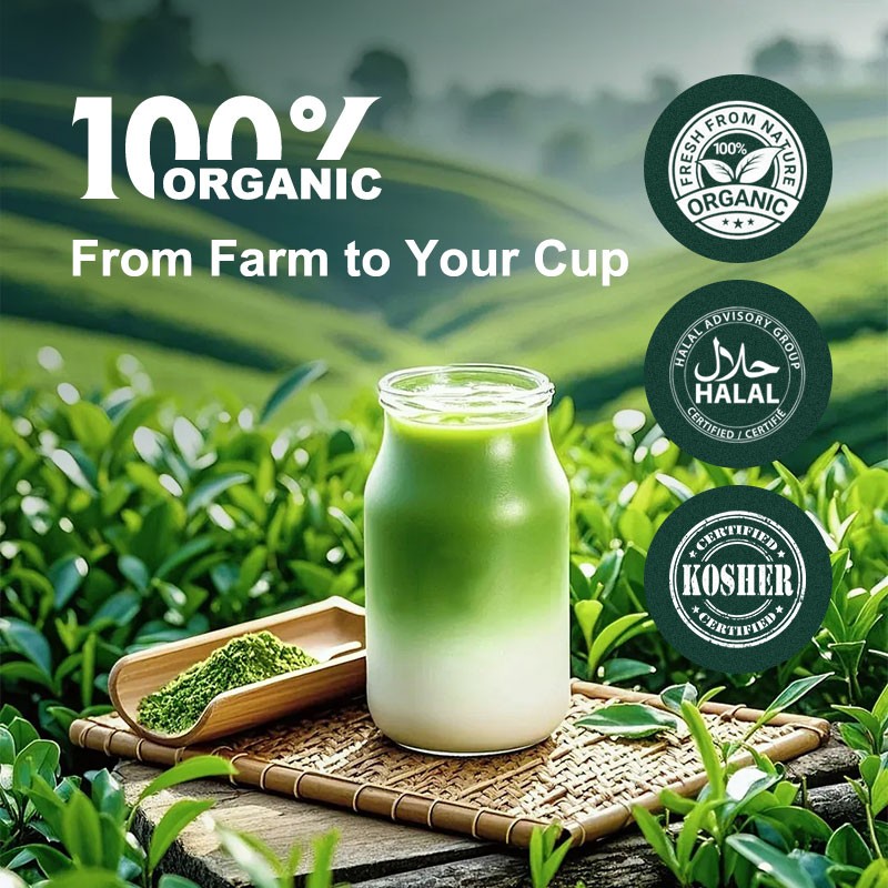 AMULYN Factory Private Label Bulk Matcha 100% Natural Pure Green Tea Organic Ceremonial Grade Matcha Powder
