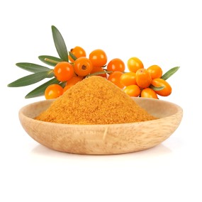 AMULYN 100% Pure Freeze-Dried Sea Buckthorn Fruit Powder Factory-Supplied 100% Food Grade Fruit Extract in Drum Packaging