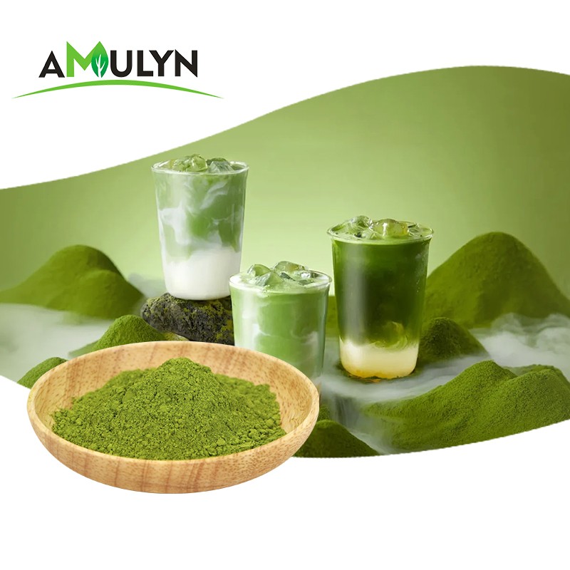 AMULYN Custom Set Food Grade Private Label Matcha Green Tea Powder Herbal Extract Vitamin Available Matcha Powder