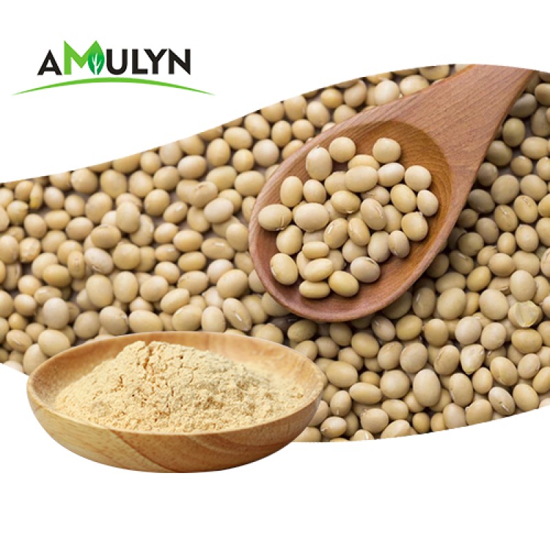 AMULYN Food Grade Soy Phosphatidylserine Lecithin Extract 20% 50% Powder Herbal Additives From Seed Packaged in Drum Mason Jar