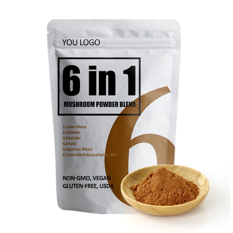 AMULYN 6 in 1 Mushroom Extract Blend Powder