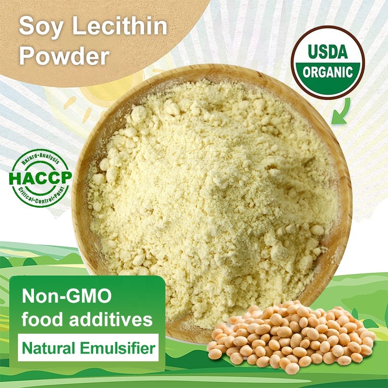Food Grade Soy Lecithin Powder Emulsifier Cas 8002435