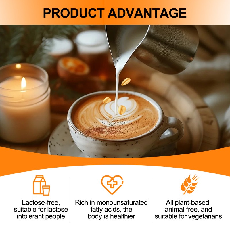AMULYN Supply GMFO13A High Calcium Hydrolysis Enzymolysis Instant Oat Milk Powder for Coffee