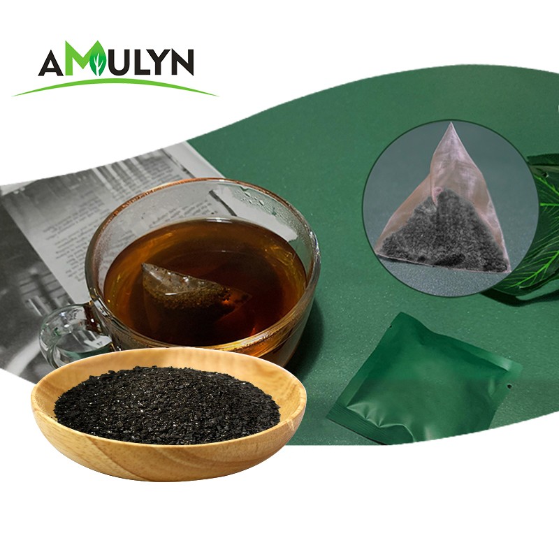 AMULYN Supply Wholesale Food Grade Chaga Black Gold Powder Tea Bags Natural Chaga Extract Granules