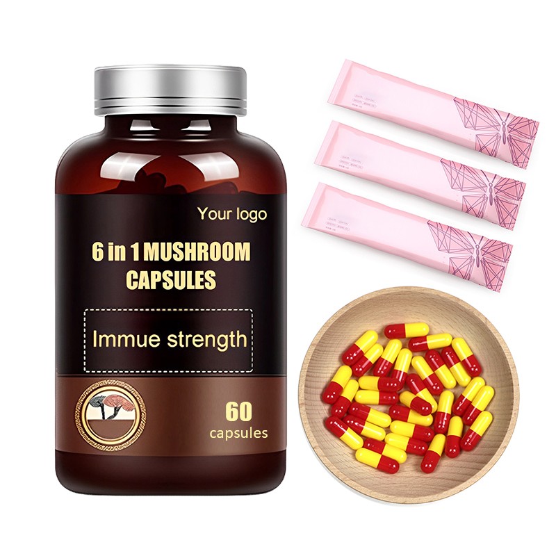 AMULYN 6 in 1 Mushroom Extract Blend Powder