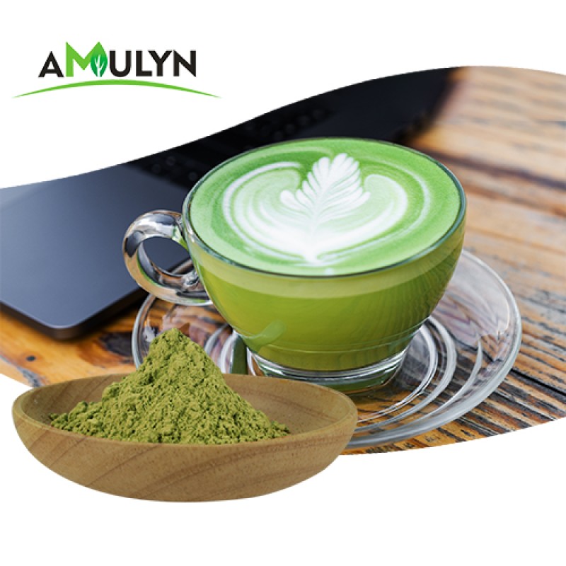 AMULYN Manufacturers Supply 100% Pure Oem Green Tea Powder for Matcha Drinks Powder