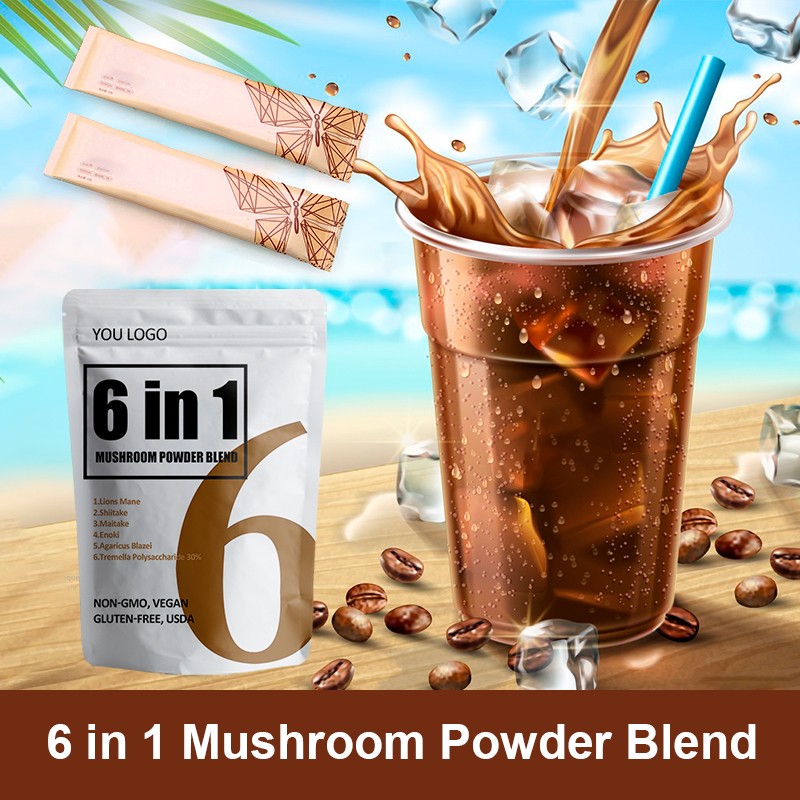 AMULYN 6 in 1 Mushroom Extract Blend Powder