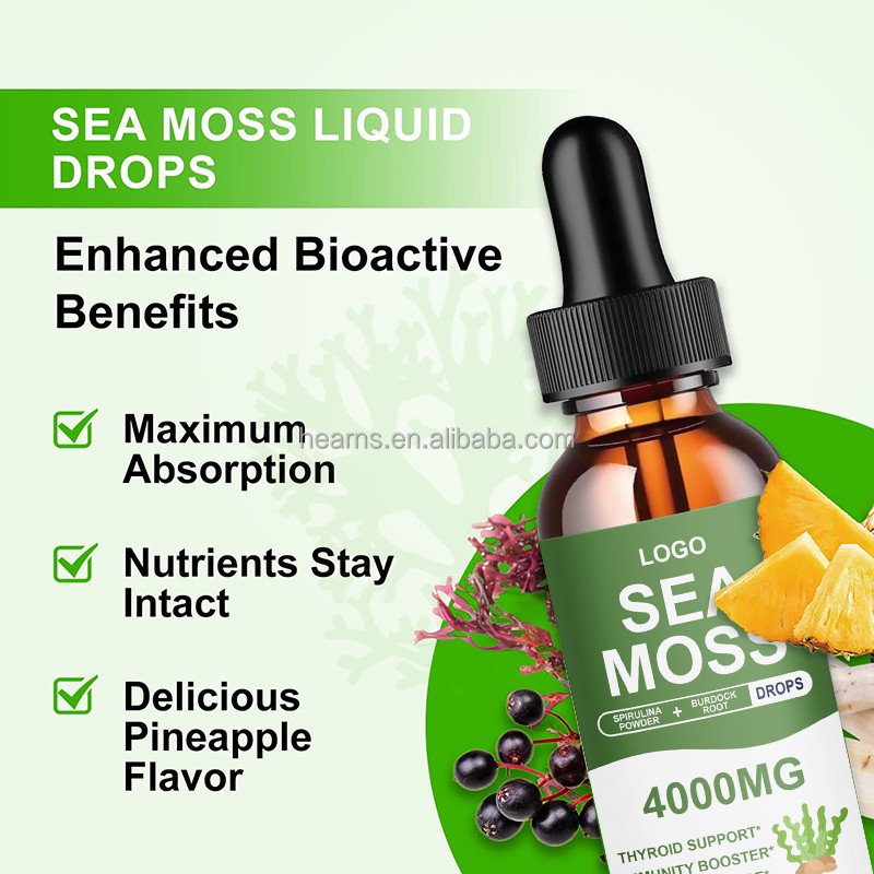 Sea Moss Drops Supplier - OEM Black Seed Oil Vitamins Antioxidants
