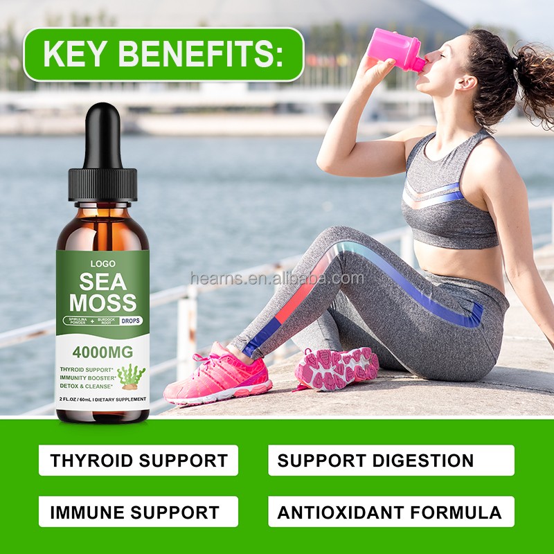 Sea Moss Drops Supplier - OEM Black Seed Oil Vitamins Antioxidants
