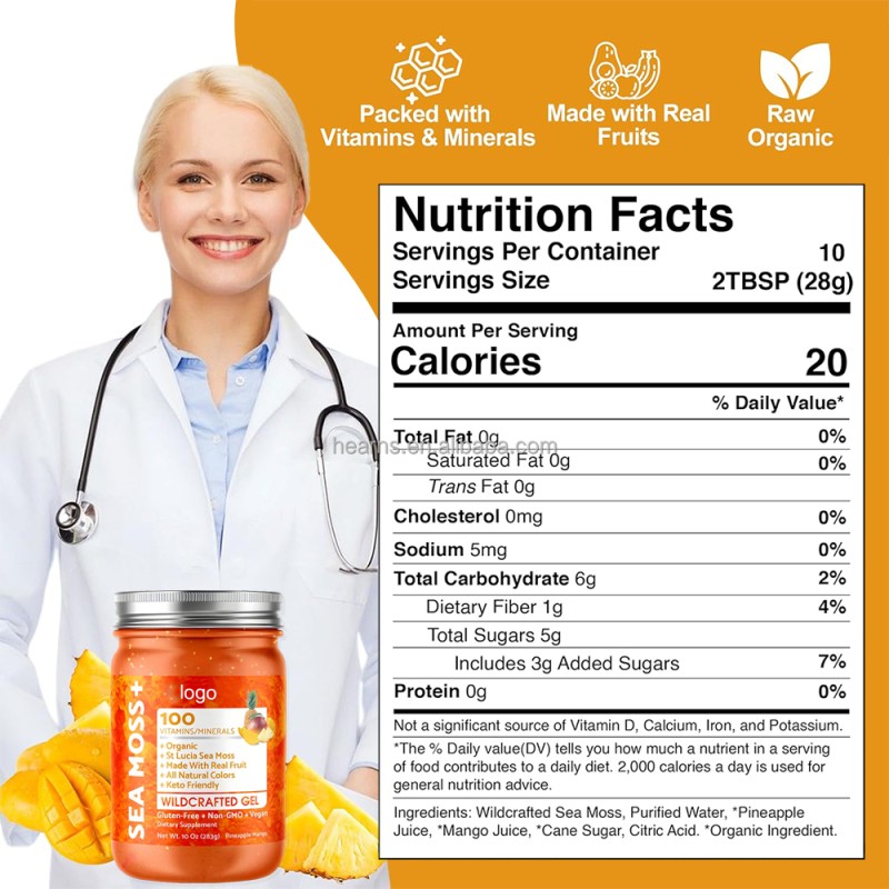 Sea Moss Gels Supplier - OEM Irish Moss Syrup Digestive Support