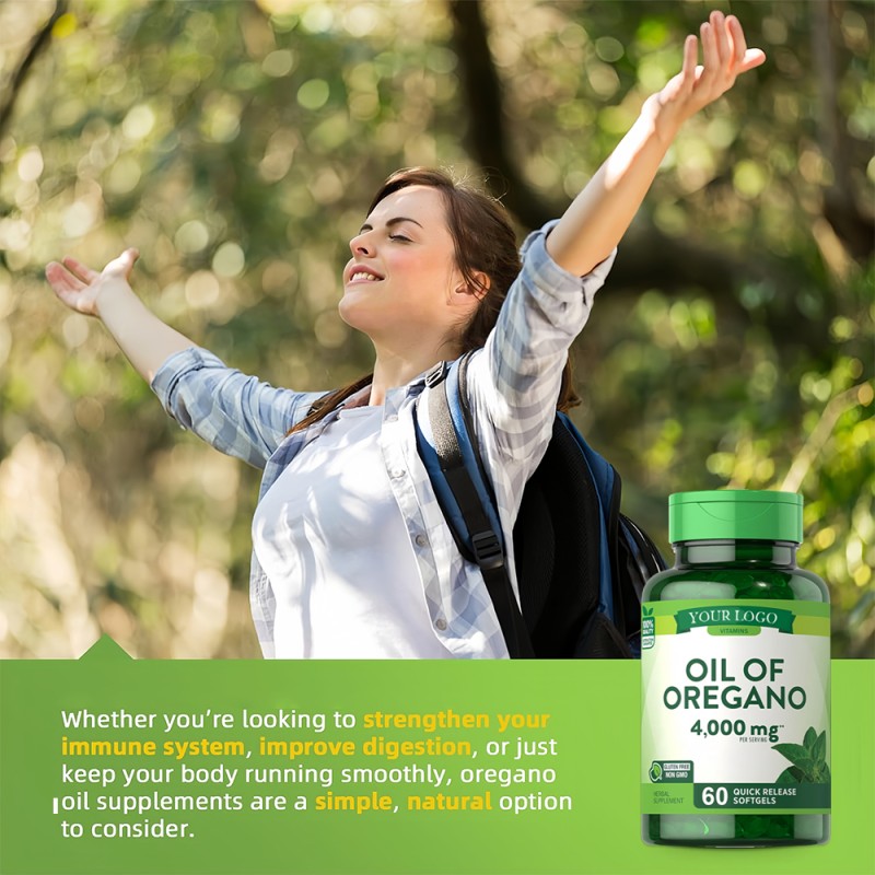 Oregano Oil Softgels Manufacturer - OEM Herbal Fiber Black Seed