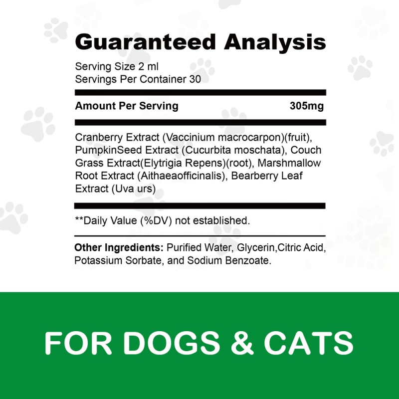 Urinary Tract Drops Supplier - OEM Cranberry Liquid Dog Supplement