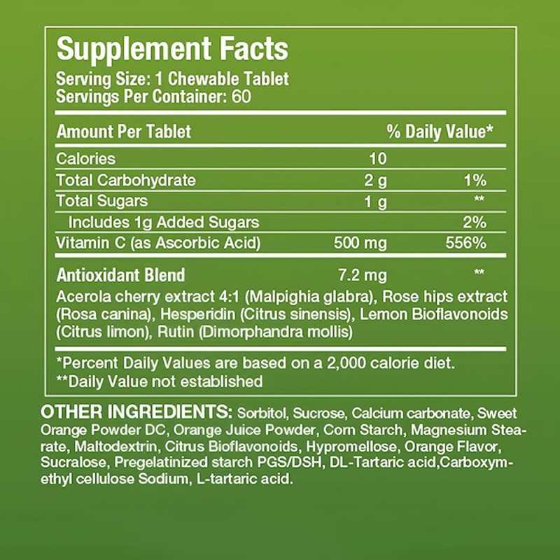 Vitamin C Tablets Factory - OEM 1000mg Immune Support Teenagers