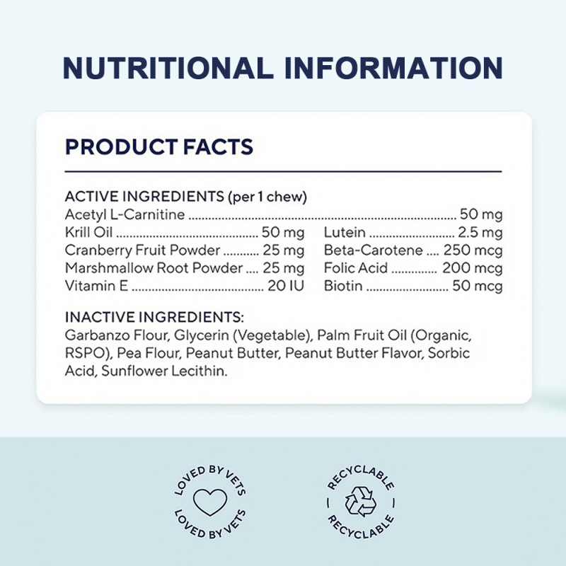 Eye Care Chews Factory - OEM Immune Support Vitamins Pets