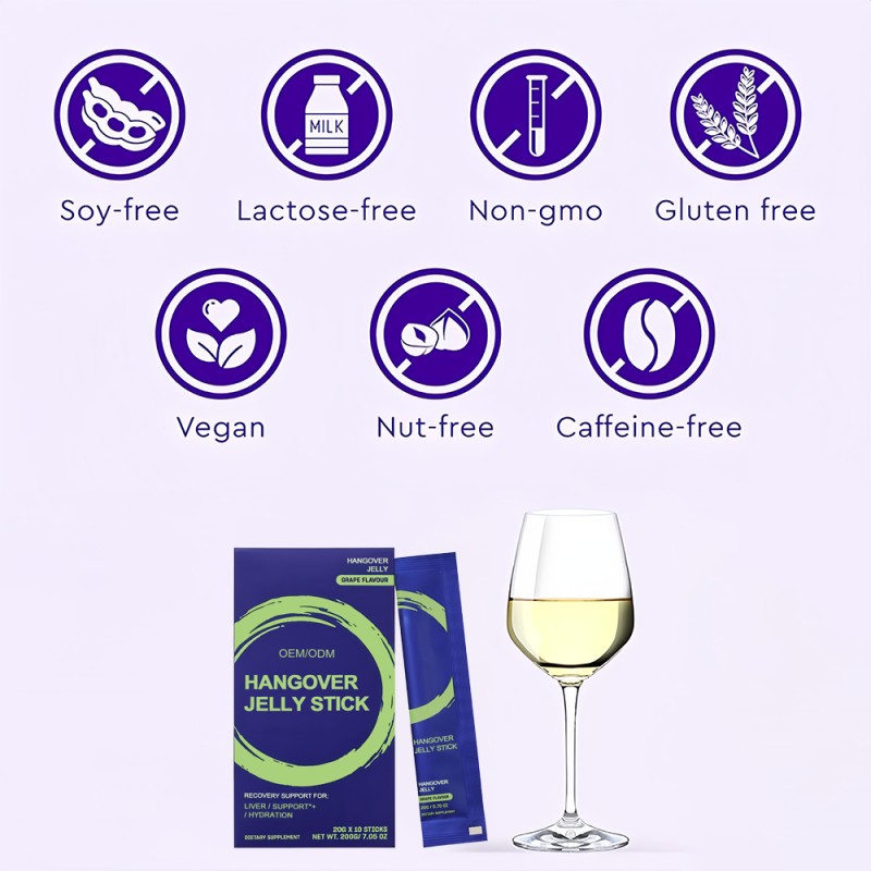 Milk Thistle Jelly Stick Factory - OEM Anti Hangover Liver Support