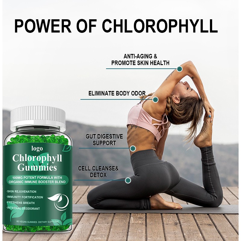 Chlorophyll Gummies Factory - OEM Sugar Free Detox Immune