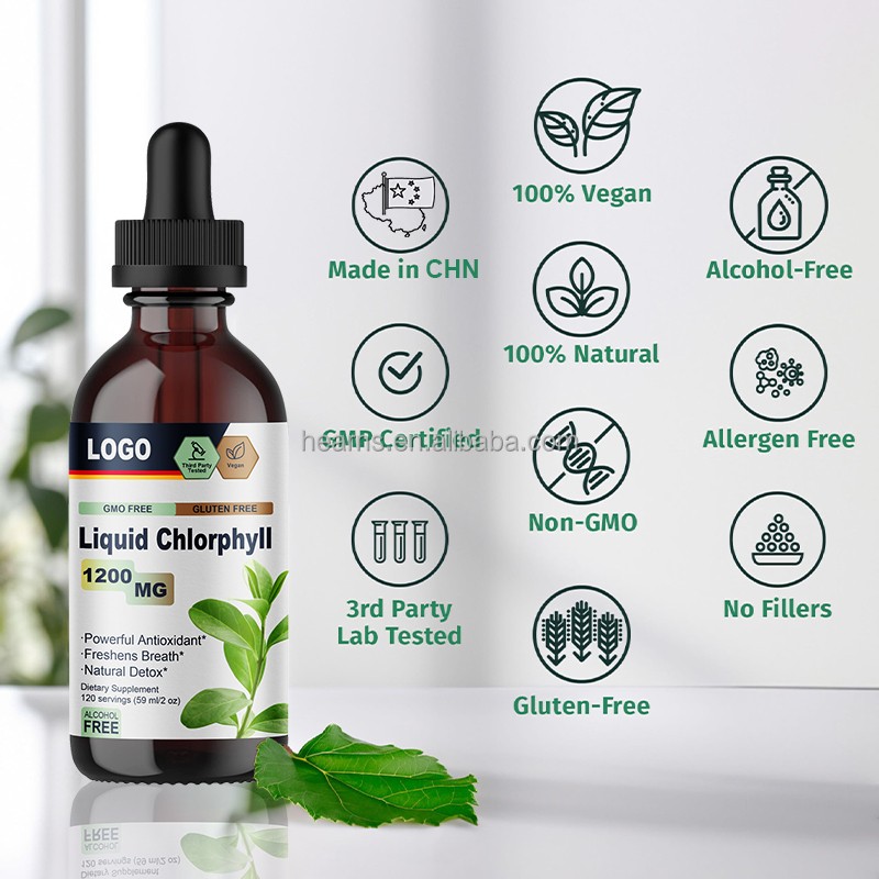 Chlorophyll Drops Supplier - OEM Organic Vegan Weight Loss Detox