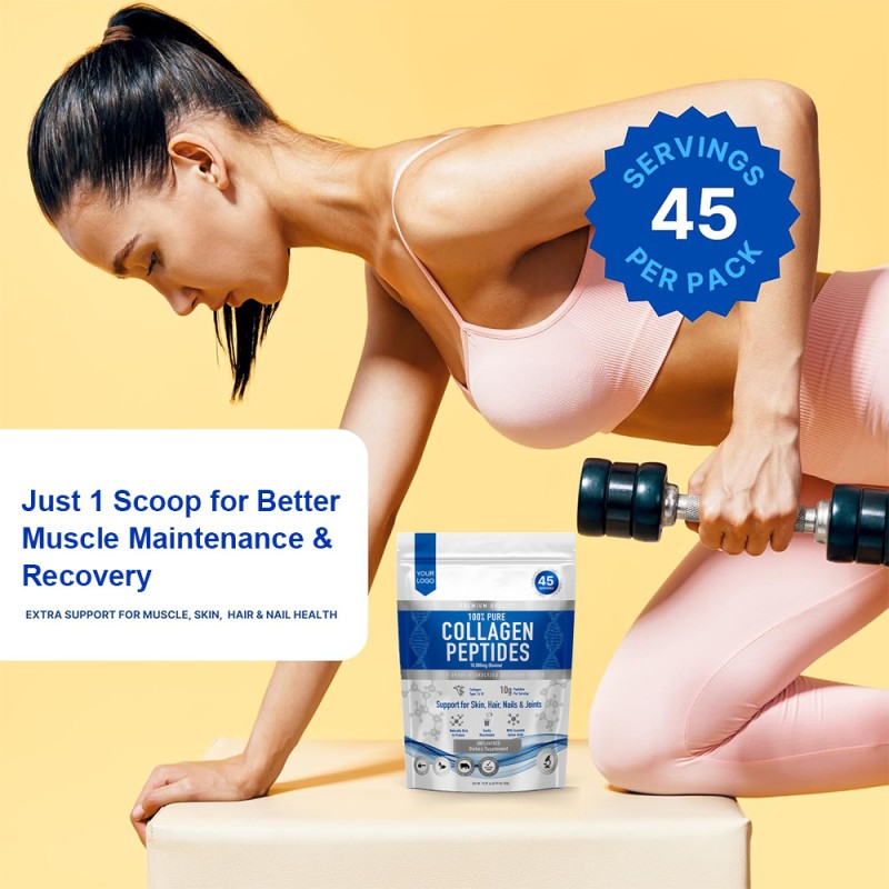 Multi Collagen Powder Manufacturer - OEM Peptides Skin Whitening Vitamins