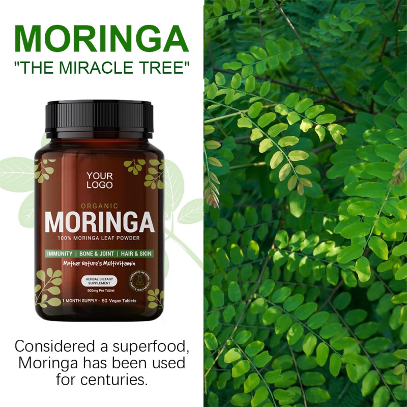 Moringa Tablets Supplier - OEM Organic Vegan Herbal Supplement