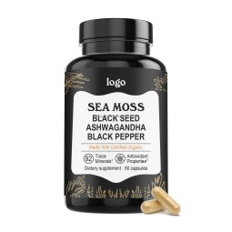 Sea Moss Capsules Supplier - OEM Black Seed Oil Ashwagandha Adult