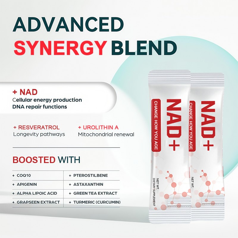 NAD+ Liquid Sachets Manufacturer - OEM Nicotinamide Riboside Anti Aging