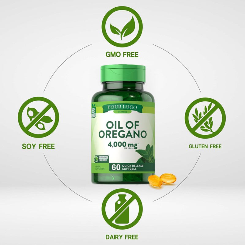 Oregano Oil Softgels Manufacturer - OEM Herbal Fiber Black Seed