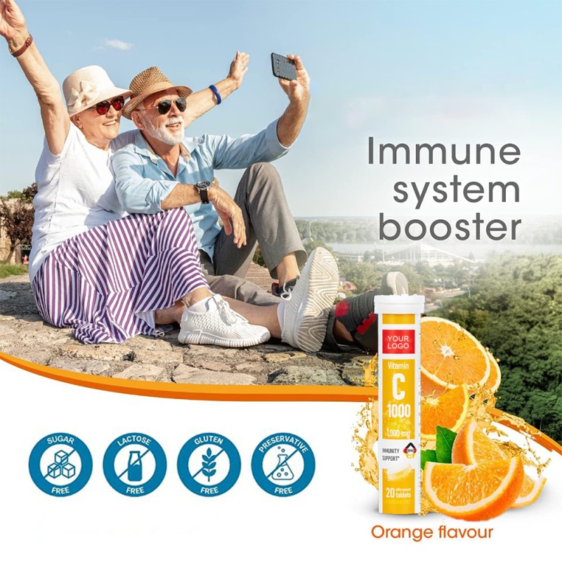 Vitamin C Tablets Manufacturer - OEM 1000mg Effervescent Multivitamin