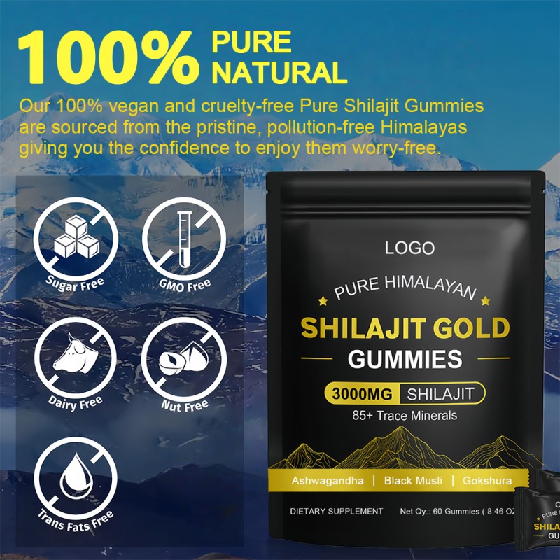 Shilajit Gummies Supplier - OEM Dietary Fiber Immune Support